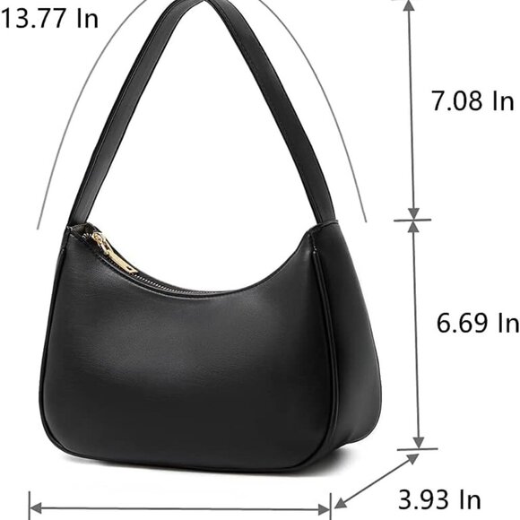 Women Shoulder Bag PU Leather Large Capacity Hobo Tote Crossbody Purse - Picture 2 of 6